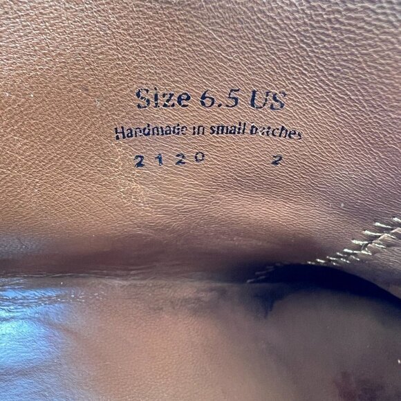 Thursday Boot Co Women Size 6.5 Brown Suede Handmade Side Zip Wedges Ankle Boot - Picture 14 of 16